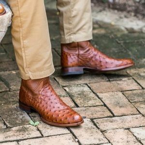 [NWOT] Tecovas 'The Duke' Full-Quill Ostrich Roper Boots Men's Size 12EE New